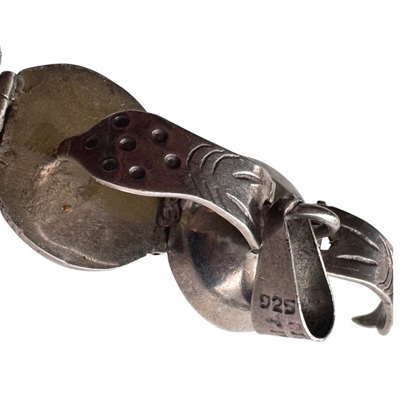 Vintage Puzzle ball sterling silver folding ball picture locket Taxco Mexico - Picture 7 of 11